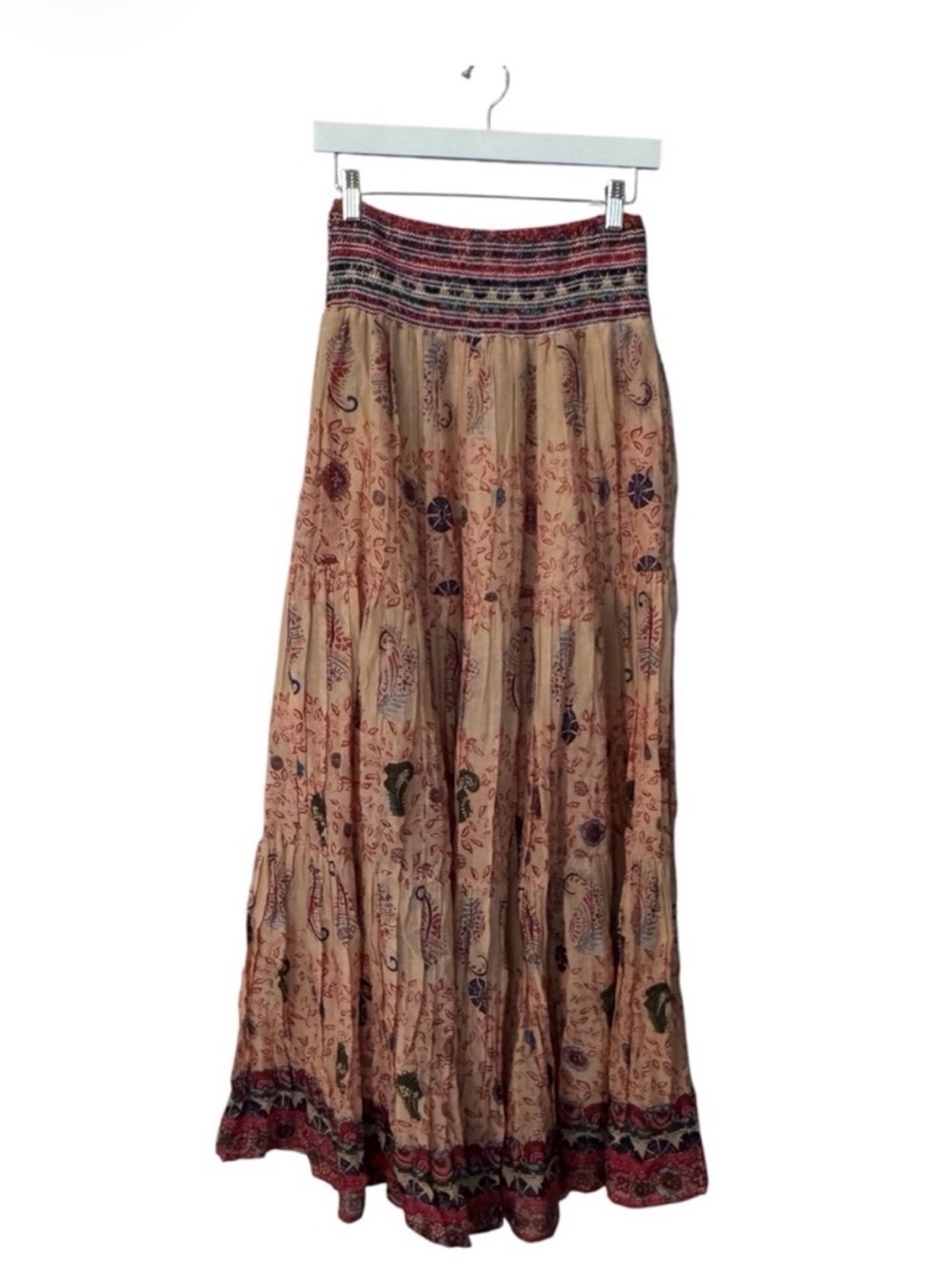 Raga Women's Manisha
Bohemian Printed Maxi Skirt w/ Pockets Sz L. NWT